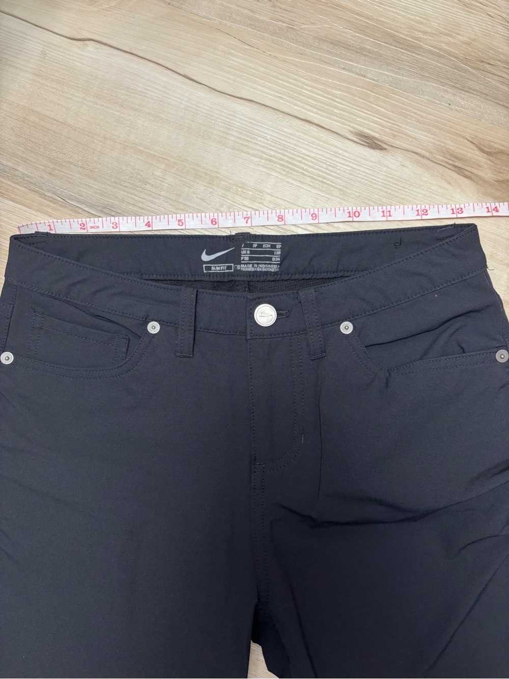 Nike Women’s Black Slim Fit Dri-FIT Athletic Pants Small High-Rise Golf Outdoors - Picture 10 of 12